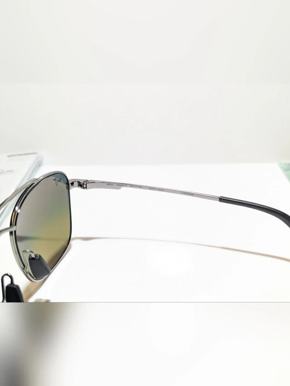 NEW Maui Jim Piwai Asian Fit Ruthenium Polarized Hawaii Lava Sunglasses RM645-17